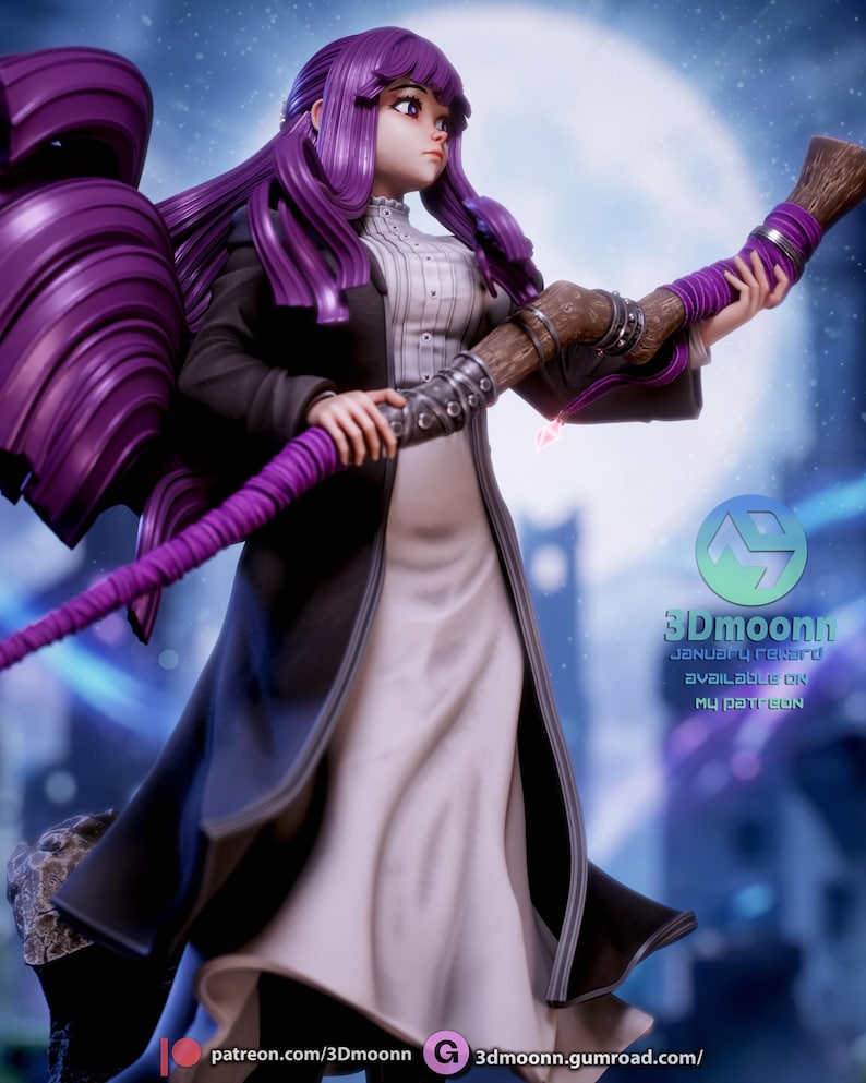 Fern — Frieren: Beyond Journey's End | 1/8 1/6 Scale Resin Figure | Unpainted or Hand-Painted | 3D Printed Fan Art | Collector Gift bild 6