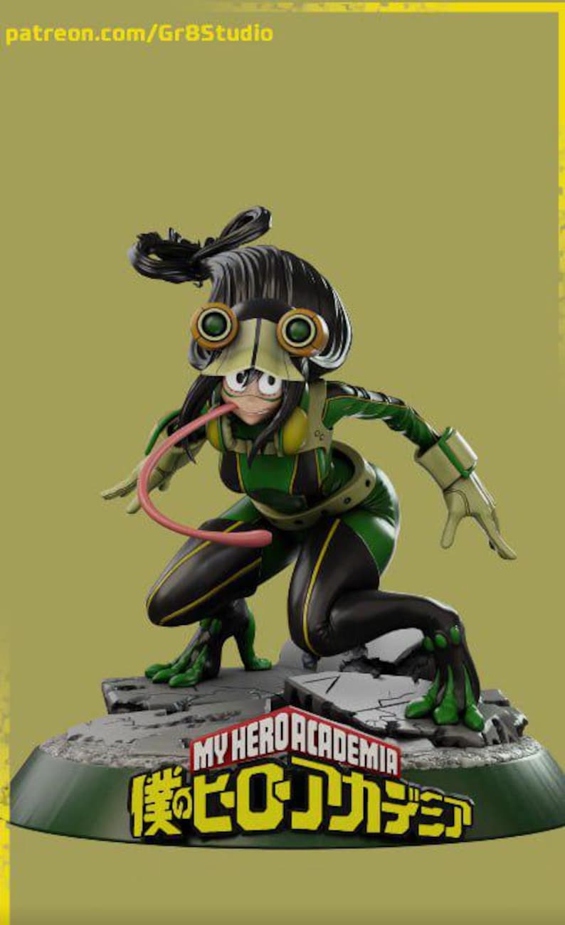 Froppy | 1/8 1/6 Scale Resin Figure | Unpainted or Hand-Painted | 3D Printed Fan Art | Collector Gift image 2