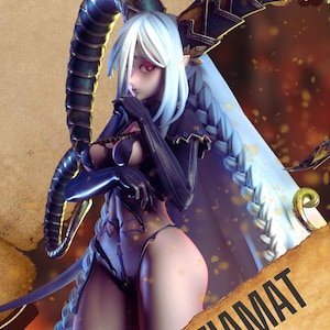 Tiamat — Dungeons & Dragons / Figura de resina a escala 1/8 o 1/6 / Sin pintar o pintada a mano / Arte de fans impreso en 3D / Regalo de coleccionista