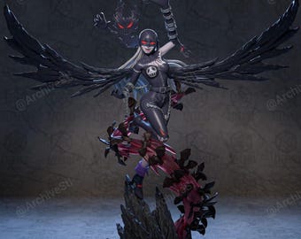 Lady Devimon — Digimon  | 1/8 1/6 Scale Resin Figure | Unpainted or Hand-Painted | 3D Printed Fan Art | Collector Gift