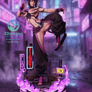 Juri Street Fighter Harzfigur - 1/8 1/6 3D gedruckte Fan Art Statue | Sammler Geschenk Bild 5