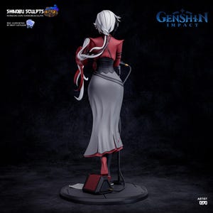 Arlequim — Genshin Impact | Figura em resina em escala 1/8 e 1/6 | Arte de fã impressa em 3D | Kit de garagem sem pintura | Estátua de colecionador | Presente para colecionadores imagem 4