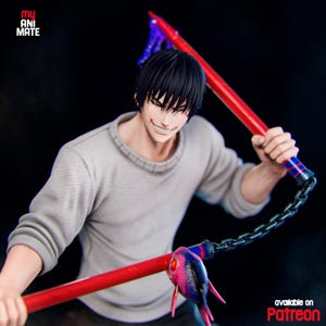 Toji Fushiguro Jujutsu Kaisen Resin Figur - 1/8 1/6 Fan Art Statue | Sammler Geschenk Bild 7