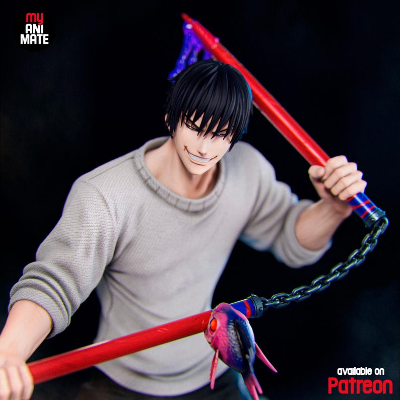 Toji Fushiguro Jujutsu Kaisen Resin Figur - 1/8 1/6 Fan Art Statue | Sammler Geschenk Bild 7