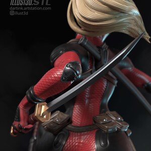 Deadpool — Marvel | 1/8 1/6 Scale Resin Figure | Unpainted or Hand-Painted | 3D Printed Fan Art | Collector Gift image 4