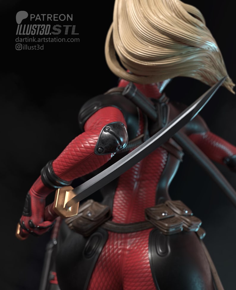 Deadpool — Marvel | 1/8 1/6 Scale Resin Figure | Unpainted or Hand-Painted | 3D Printed Fan Art | Collector Gift image 4