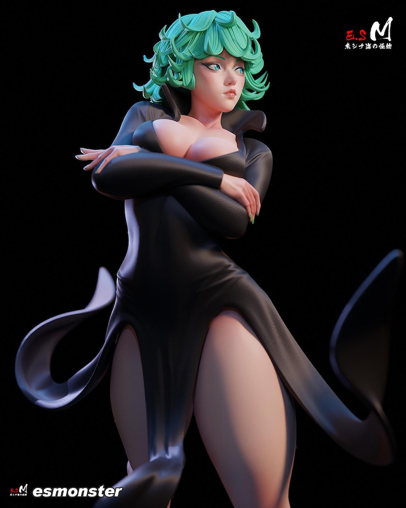 One Punch Man Tatsumaki Resin Figure – 1/8 1/6 Scale 3D Printed Fan Art Kit | Collector Gift image 6