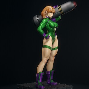 Caitlin Fairchild — DC Comics | 1/8 1/6 Scale Resin Figure | Unpainted or Hand-Painted | 3D Printed Fan Art | Collector Gift image 2