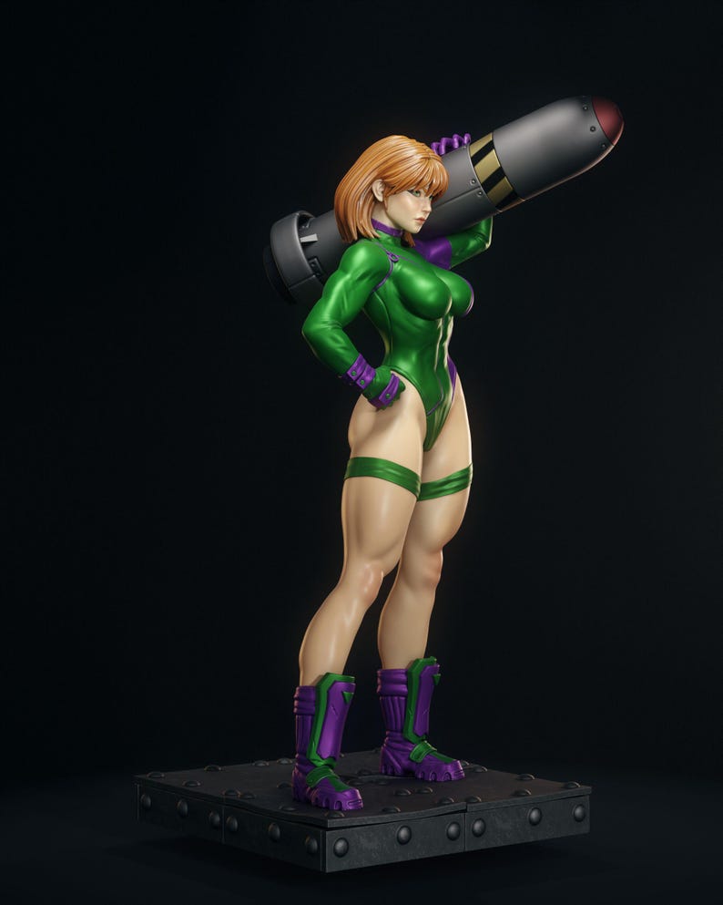 Caitlin Fairchild — DC Comics | 1/8 1/6 Scale Resin Figure | Unpainted or Hand-Painted | 3D Printed Fan Art | Collector Gift image 2