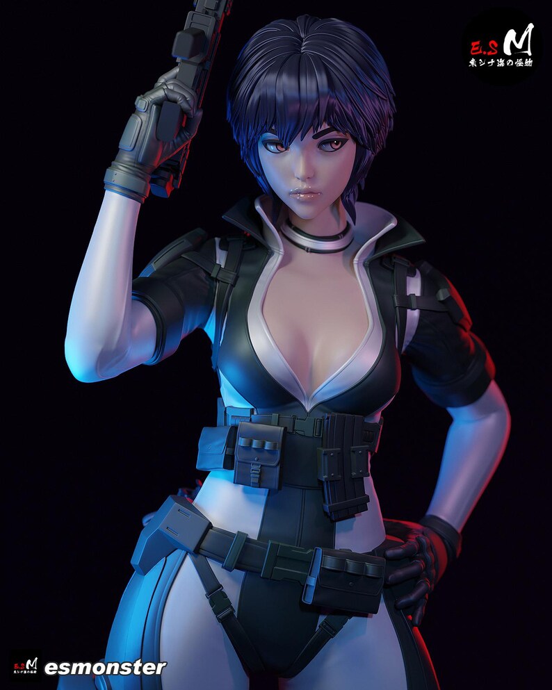 Ghost in the Shell Major Kusanagi Harz Figur - 1/8 1/6 Fan Art Statue | Sammler Geschenk Bild 6