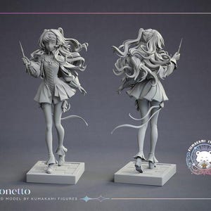 Sonetto — Reverse: 1999 | 1/8 1/6 Scale Resin Figure | Unpainted or Hand-Painted | 3D Printed Fan Art | Collector Gift image 5