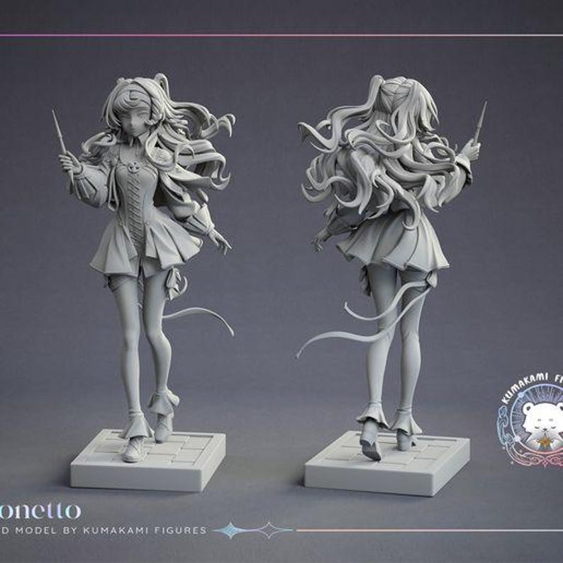 Sonetto — Reverse: 1999 | 1/8 1/6 Scale Resin Figure | Unpainted or Hand-Painted | 3D Printed Fan Art | Collector Gift image 5