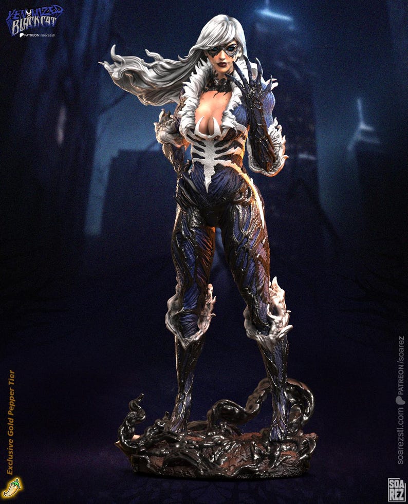 Black Cat — Marvel Comics | 1/8 1/6 Scale Resin Figure | Unpainted or Hand-Painted | 3D Printed Fan Art | Collector Gift image 7