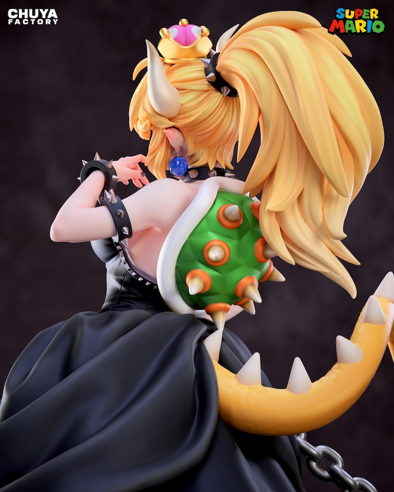 Bowsette — Super Mario | 1/8 1/6 Scale Resin Figure | Unpainted or Hand-Painted | 3D Printed Fan Art | Collector Gift image 10