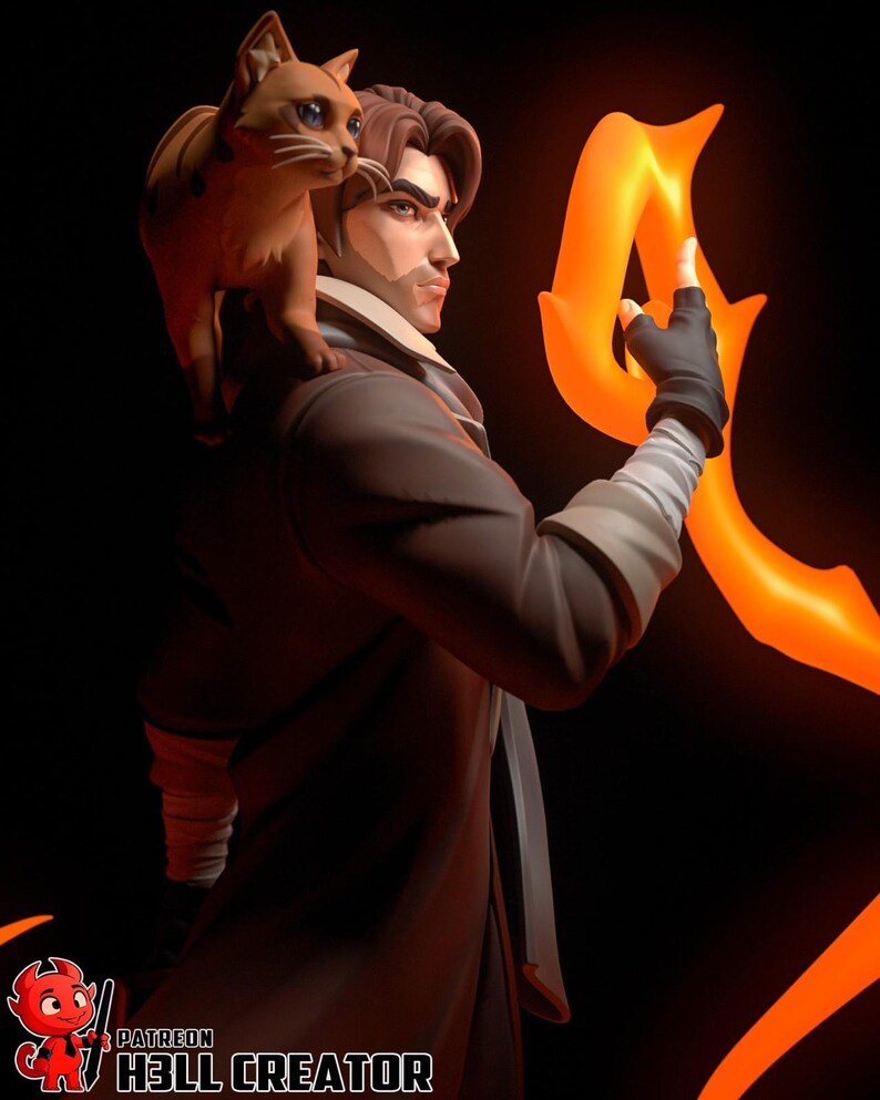 Caleb Widogast Critical Role Resin Figure – 1/8 1/6 Scale 3D Printed Statue | Collector Gift image 6
