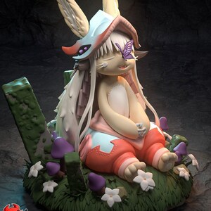 Nanachi — Gemaakt in de afgrond | Harsfiguur schaal 1/8 1/6 | Ongeverfd of handgeschilderd | 3D-geprinte fanart | Verzamelaarscadeau afbeelding 2