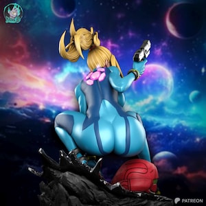 Samus Aran — Metroid | 1/8 1/6 Scale Resin Figure | 3D Printed Fan Art | Unpainted Garage Kit | Collector Statue | Collector Gift image 4