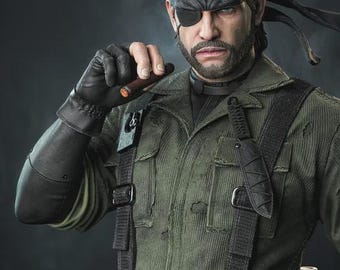 Big Boss — Metal Gear | 1/8 1/6 Scale Resin Figure | Unpainted or Hand-Painted | 3D Printed Fan Art | Collector Gift