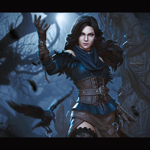 Yennefer — Witcher | 1/8 1/6 Scale Resin Figure | 3D Printed Fan Art | Unpainted Garage Kit | Collector Gift image 1