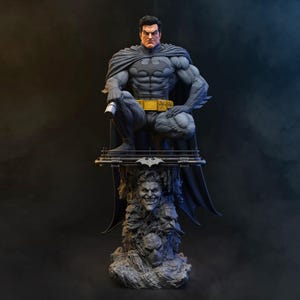 Batman — DC Comics | 1/8 1/6 Scale Resin Figure | 3D Printed Fan Art | Unpainted Garage Kit | Collector Statue | Collector Gift image 10