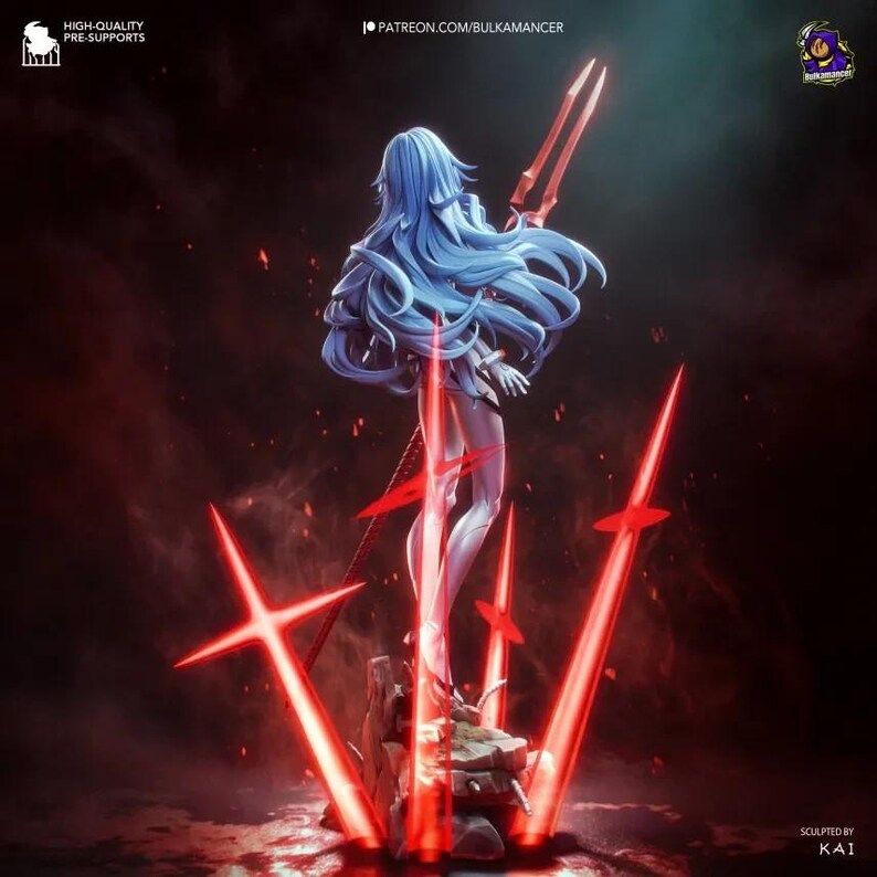 Rei Ayanami — Neon Genesis Evangelion | 1/8 1/6 Scale Resin Figure | Unpainted or Hand-Painted | 3D Printed Fan Art | Collector Gift image 7