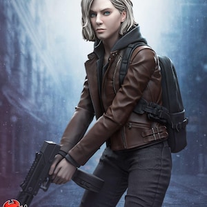 Figura de resina de Grace Ashcroft de Resident Evil – Escala 1/8 1/6 Estatua de fan art impresa en 3D / Regalo de coleccionista imagen 1