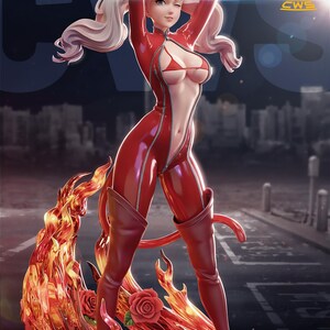 Ann Takamaki Persona 5 Resin Figure – 1/8 1/6 Scale 3D Printed Fan Art Statue | Collector Gift image 2
