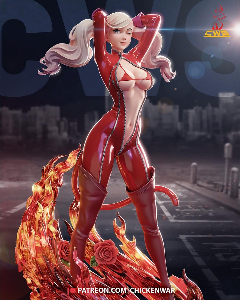 Ann Takamaki Persona 5 Resin Figure – 1/8 1/6 Scale 3D Printed Fan Art Statue | Collector Gift image 2