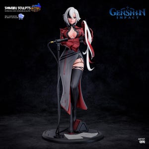 Arlequim — Genshin Impact | Figura em resina em escala 1/8 e 1/6 | Arte de fã impressa em 3D | Kit de garagem sem pintura | Estátua de colecionador | Presente para colecionadores imagem 2