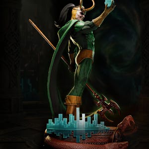 Loki — Marvel Comics | 1/8 1/6 Scale Resin Figure | 3D Printed Fan Art | Unpainted Garage Kit | Collector Statue | Collector Gift bild 5