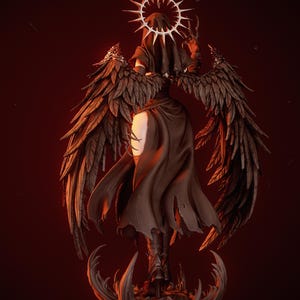 Corrupted Nun Resin Figure – 1/8 1/6 Scale 3D Printed Fan Art Statue | Collector Gift image 6