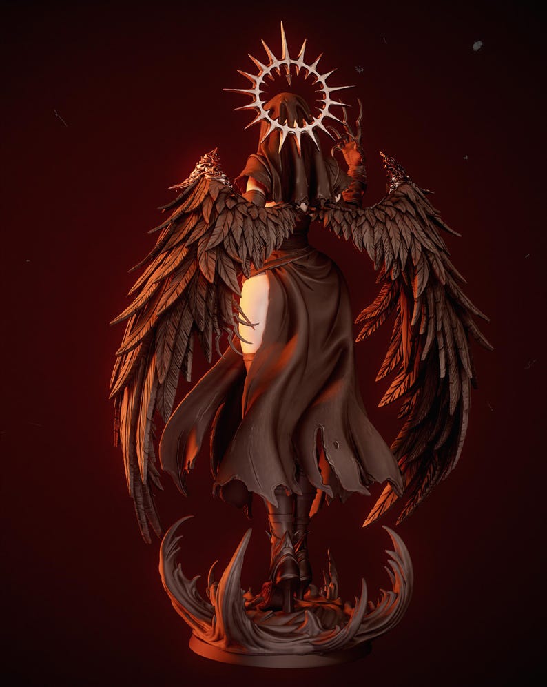 Corrupted Nun Resin Figure – 1/8 1/6 Scale 3D Printed Fan Art Statue | Collector Gift image 6