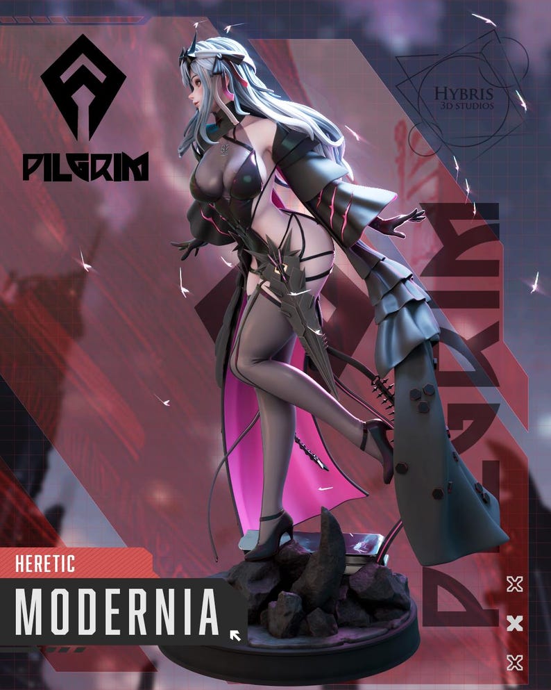 Modernia — NIKKE: Goddess of Victory | 1/8 1/6 Scale Resin Figure | Unpainted or Hand-Painted | 3D Printed Fan Art | Collector Gift image 4
