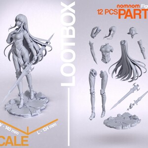 Esil Radiru Solo Leveling Resin Figure – 1/8 1/6 Scale 3D Printed Fan Art Statue | Collector Gift image 2