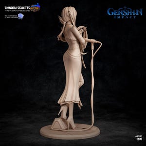 Arlequim — Genshin Impact | Figura em resina em escala 1/8 e 1/6 | Arte de fã impressa em 3D | Kit de garagem sem pintura | Estátua de colecionador | Presente para colecionadores imagem 6