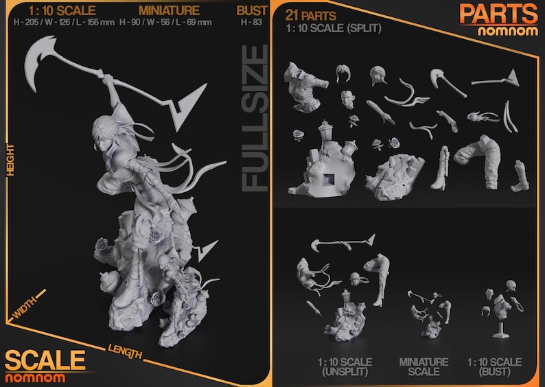 Sciel Clair Obscur Expedition 33 Resin Figure – 1/8 1/6 Scale Fan Art Statue | Collector Gift image 7