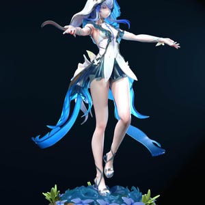 Shorekeeper Wuthering Waves en résine - Statue de fan art imprimée en 3D à l'échelle 1/8 1/6 | Cadeau de collection image 2