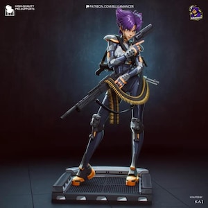 Konoko — Oni / Figura de resina a escala 1/8 y 1/6 / Sin pintar o pintada a mano / Arte de fans impreso en 3D / Regalo de coleccionista imagen 1