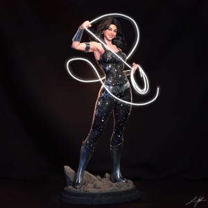 Donna Troy DC Comics Resin Figure – 1/8 1/6 Scale 3D Printed Fan Art Kit | Collector Gift image 1