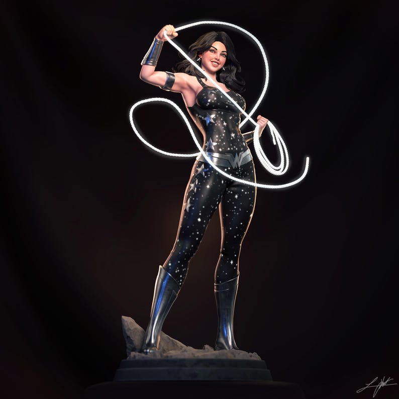 Donna Troy DC Comics Resin Figure – 1/8 1/6 Scale 3D Printed Fan Art Kit | Collector Gift image 9