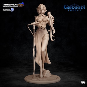 Arlequim — Genshin Impact | Figura em resina em escala 1/8 e 1/6 | Arte de fã impressa em 3D | Kit de garagem sem pintura | Estátua de colecionador | Presente para colecionadores imagem 5
