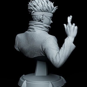 Gojo Satoru — Jujutsu Kaisen | 1/8 bis 1/6 Harz Figur | Unbemalt oder Handbemalt | 3D gedruckte Fan Art | Sammler Geschenk Bild 1
