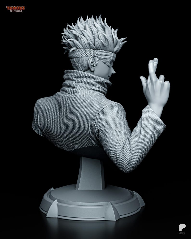 Gojo Satoru — Jujutsu Kaisen | 1/8 bis 1/6 Harz Figur | Unbemalt oder Handbemalt | 3D gedruckte Fan Art | Sammler Geschenk Bild 1