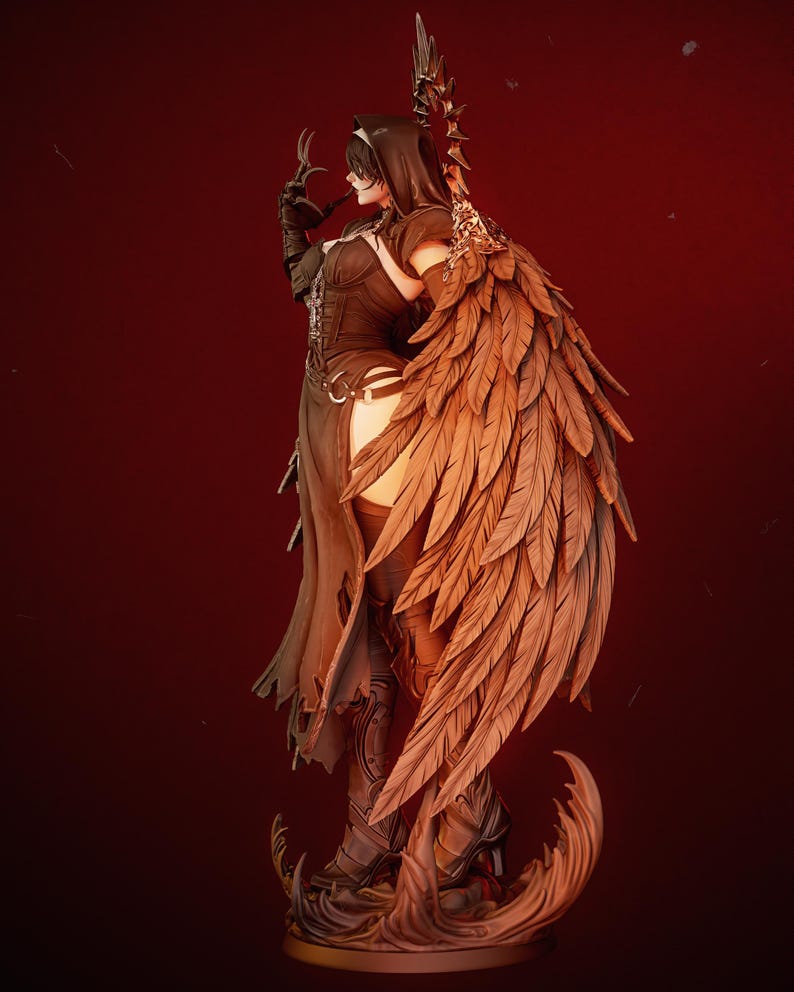 Corrupted Nun Resin Figure – 1/8 1/6 Scale 3D Printed Fan Art Statue | Collector Gift image 7