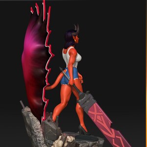 Malevola Dispatch Resin Figure – 1/8 1/6 Scale 3D Printed Fan Art Statue | Collector Gift image 7