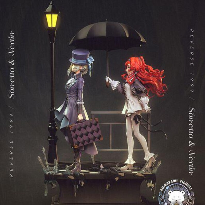 Vertin and Sonetto — Reverse: 1999 | 1/8 1/6 Scale Resin Figure | Unpainted or Hand-Painted | 3D Printed Fan Art | Collector Gift image 8
