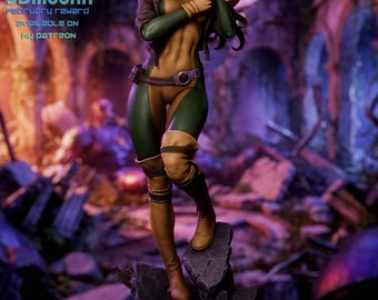 Rogue X-Men | Hartsfigur i skala 1/8 och 1/6 | Omålad eller handmålad | 3D-utskriven fankonst | Samlargåva