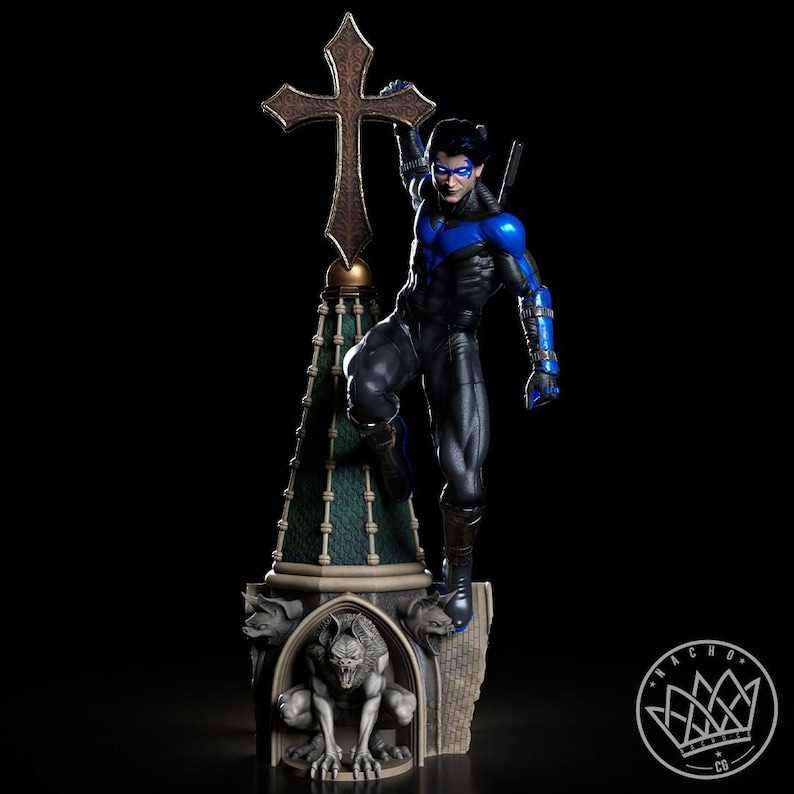 Nightwing DC Comics Resinfigur, Maßstab 1:8/1:6, unbemalter Bausatz oder handbemalt, 3D-gedrucktes Sammlerstück Bild 8