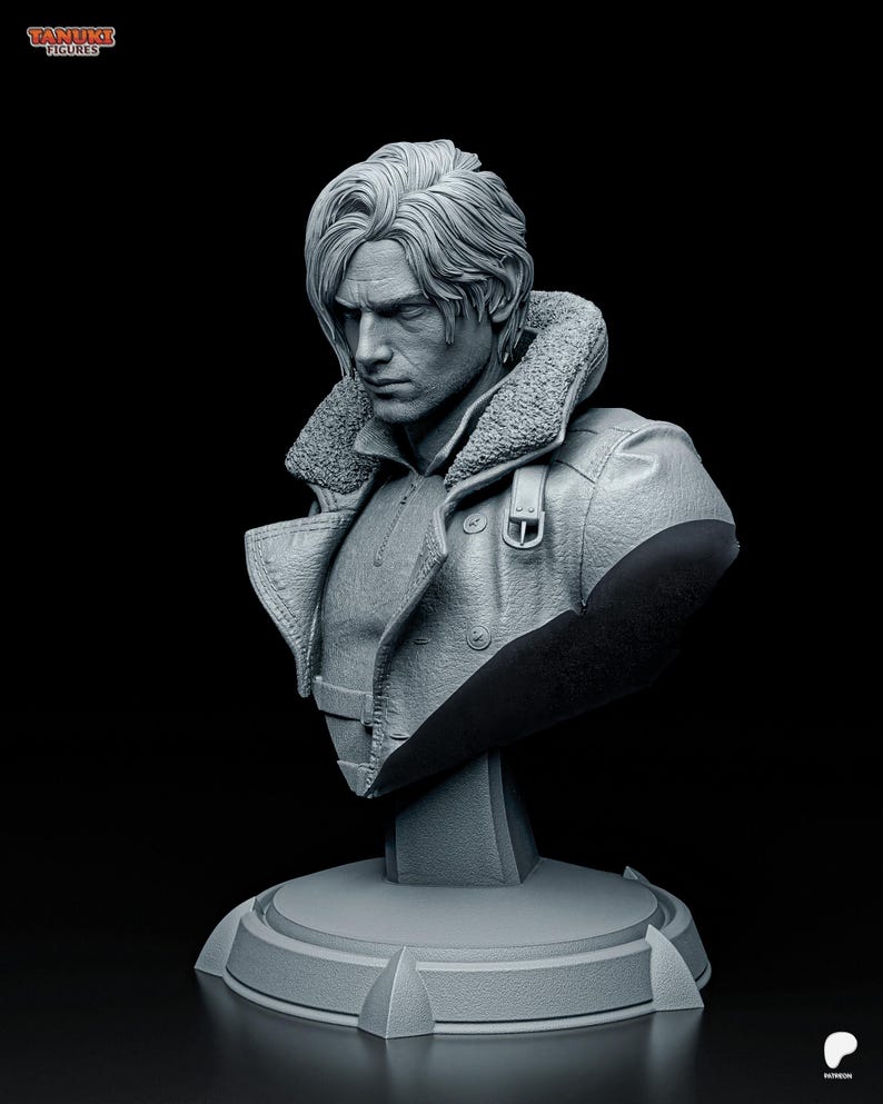 Leon S. Kennedy — Resident Evil | 1/8 1/6 Scale Resin Figure | Unpainted or Hand-Painted | 3D Printed Fan Art | Collector Gift image 6