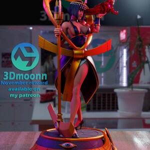 Eliza Skullgirls Resin Figure – 1/8 1/6 Scale 3D Printed Fan Art Statue | Collector Gift image 4